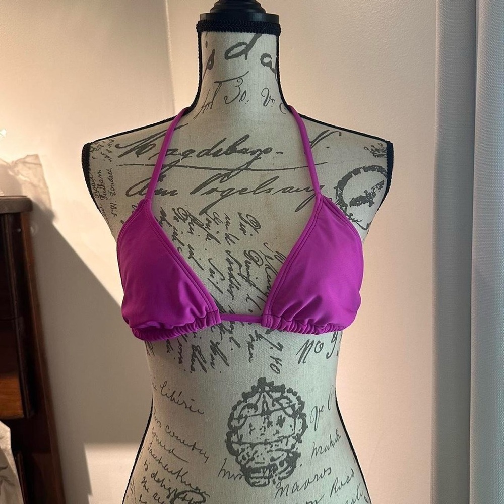 Fuschia Pink Bikini Top